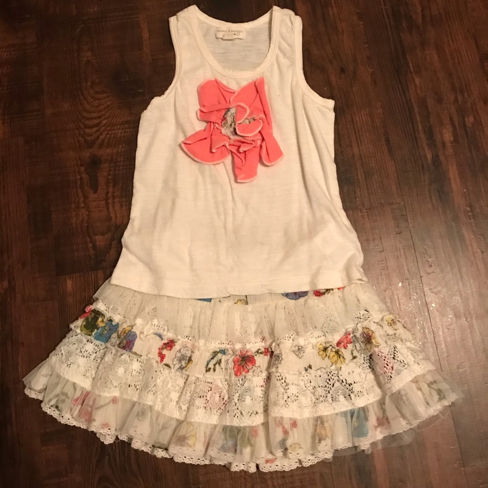 Mimi and Maggie skirt set sz4t worn once